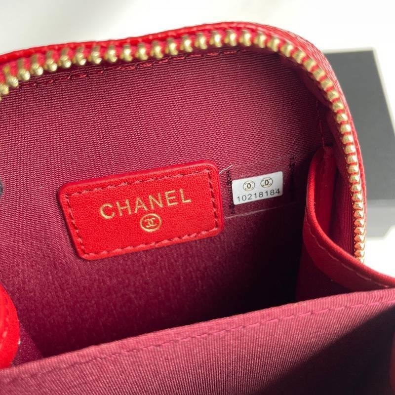 Chanel Chanel Red Tone Caviar Mini Crossbody Bag - Banlieue91