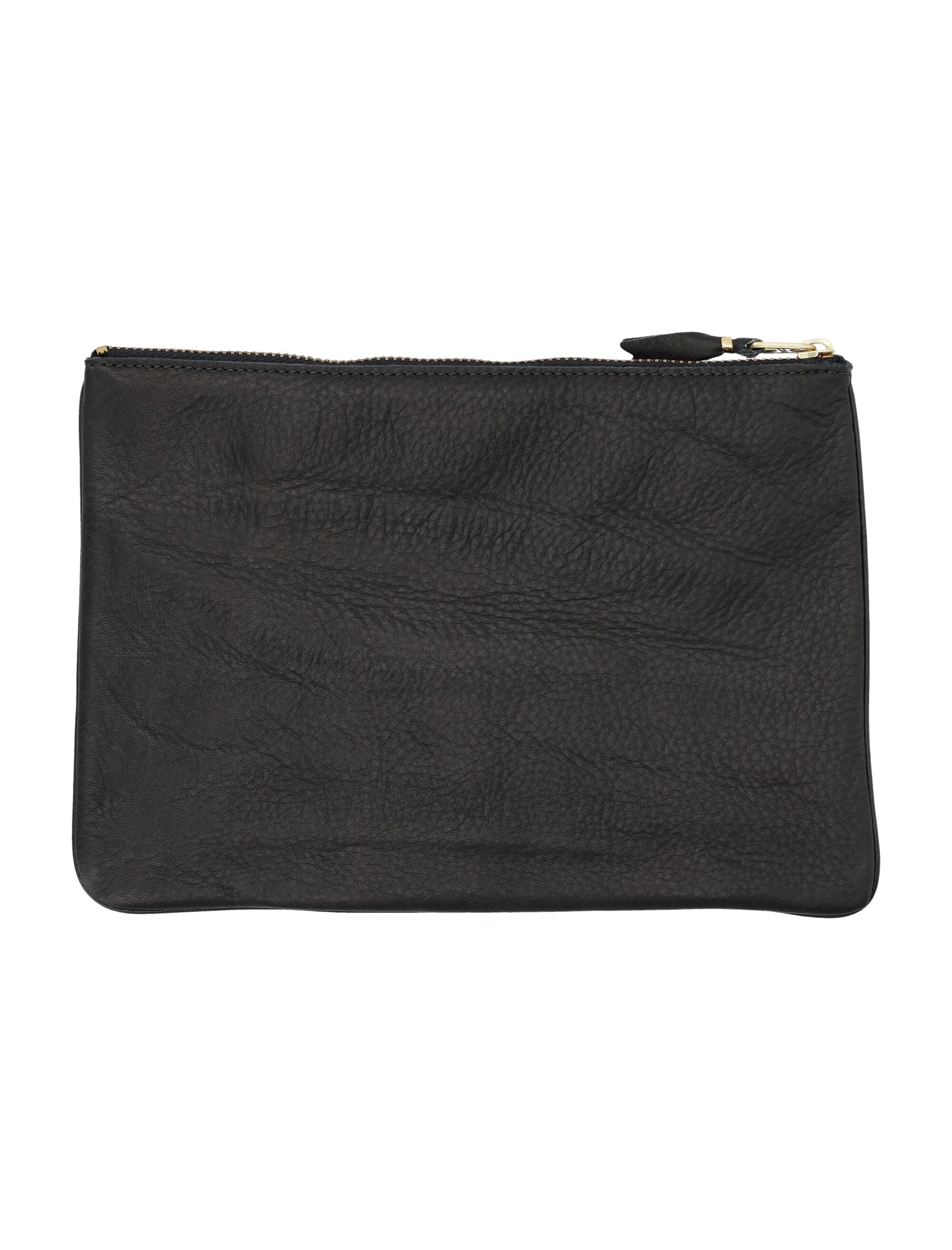 COMME DES GARÇONS WALLET Textured Leather Mini Pouch Handbag - Banlieue91 -