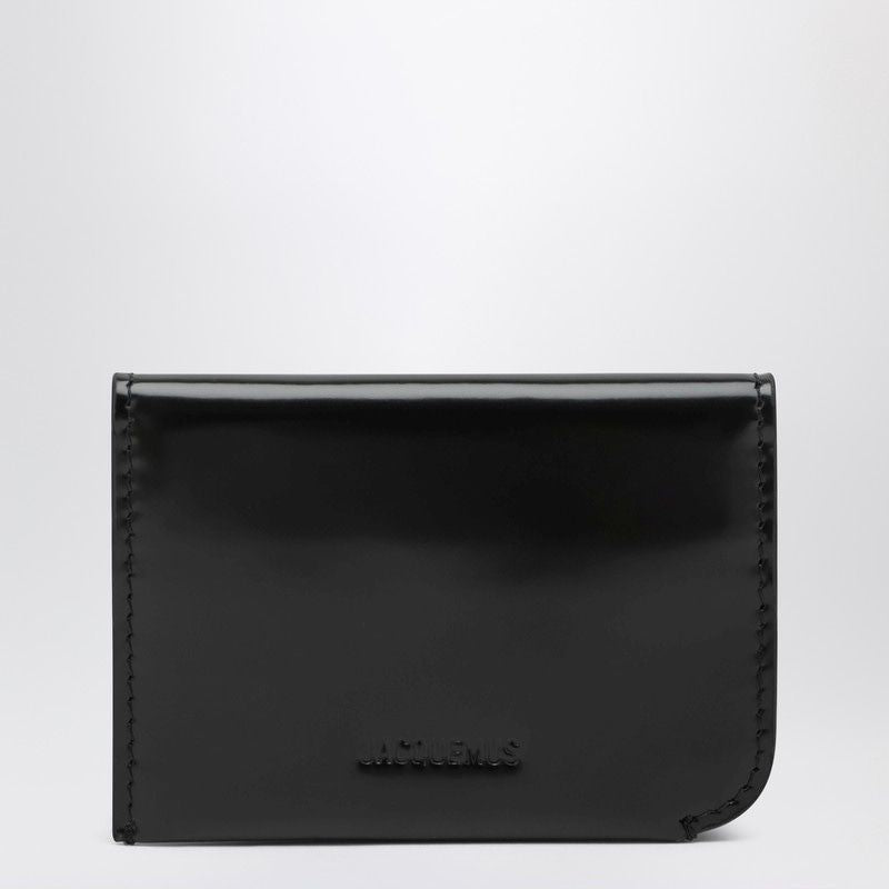 JACQUEMUS Curved Leather Cardholder - FW25 Mini Edition - Banlieue91 -
