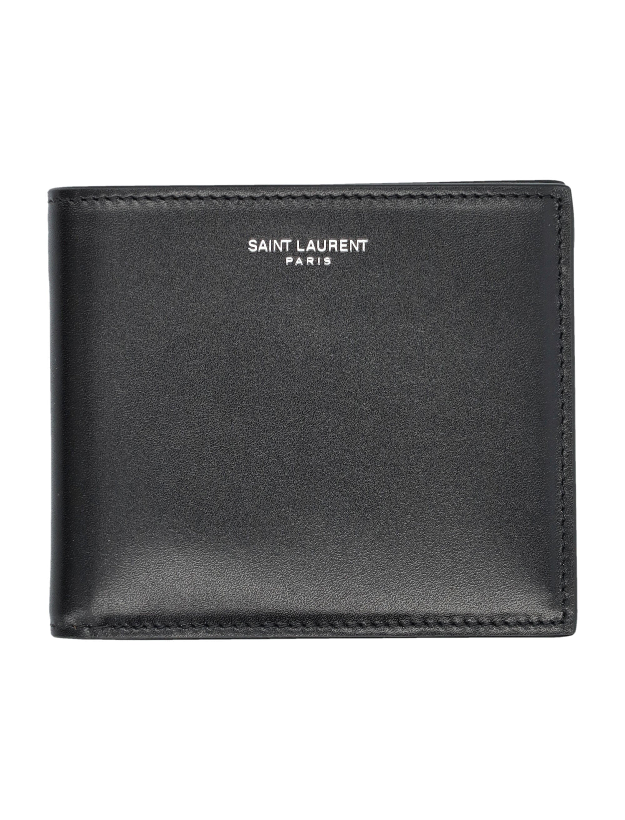 SAINT LAURENT East/West Mini Bi-Fold Wallet - FW25 - Banlieue91 -