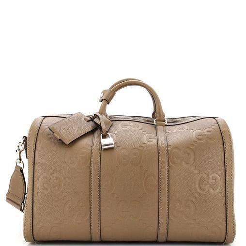 Gucci Duffle Bag Jumbo GG Embossed Leather Small - Banlieue91
