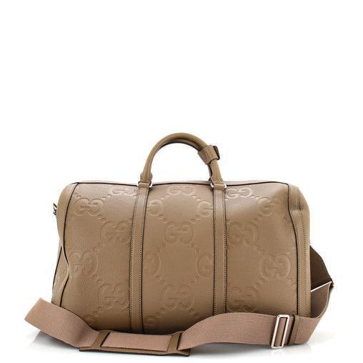 Gucci Duffle Bag Jumbo GG Embossed Leather Small - Banlieue91