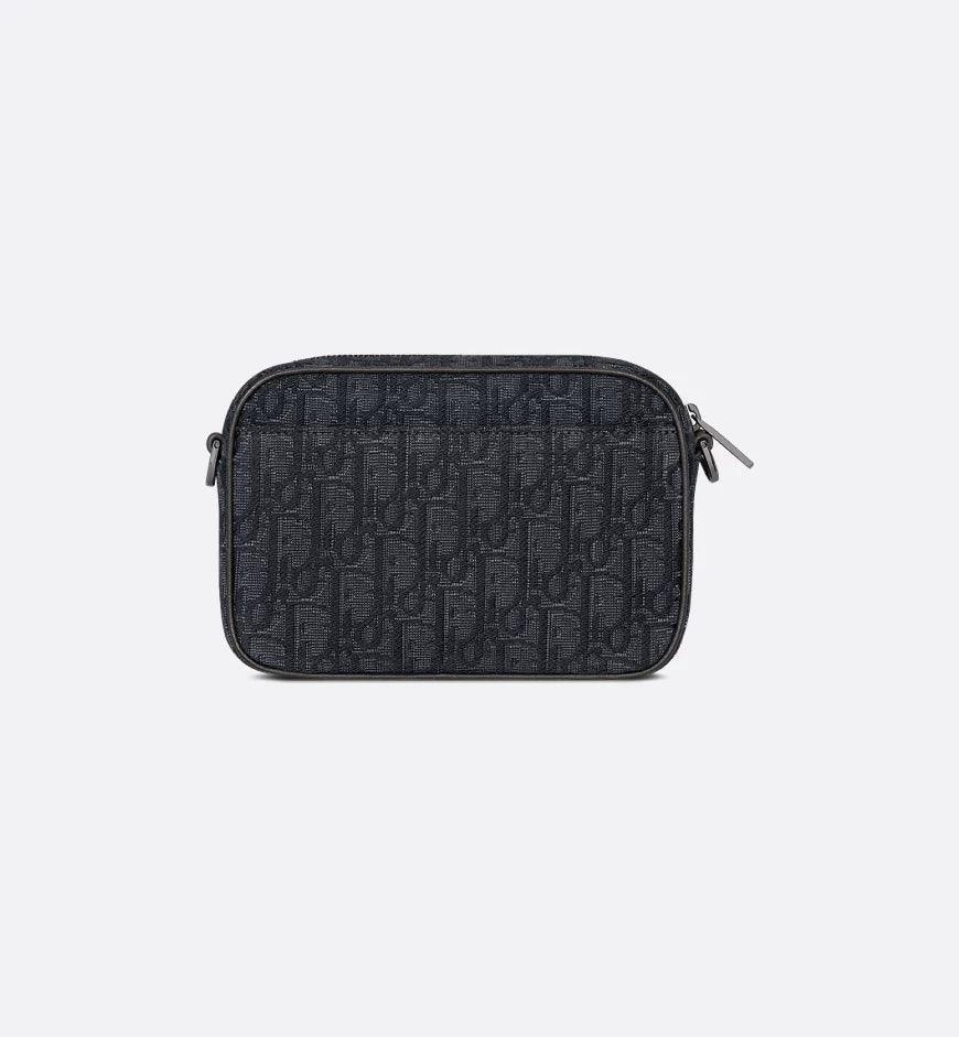 Mini Safari Bag with Strap Black Dior Oblique Jacquard - Banlieue91