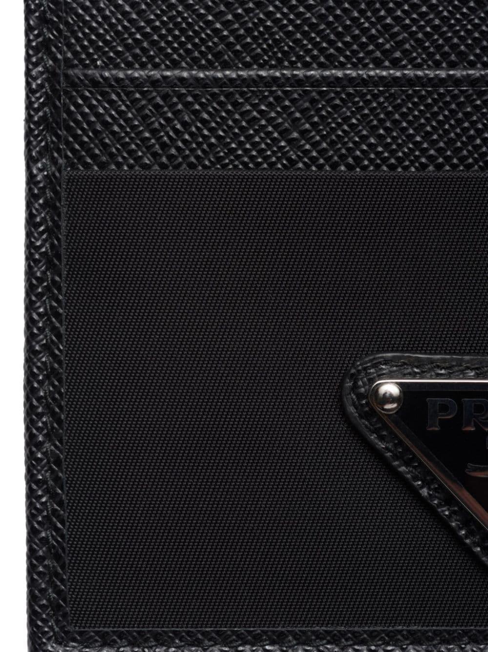 PRADA Mini Saffiano Card Case with Logo Triangle - Banlieue91 -