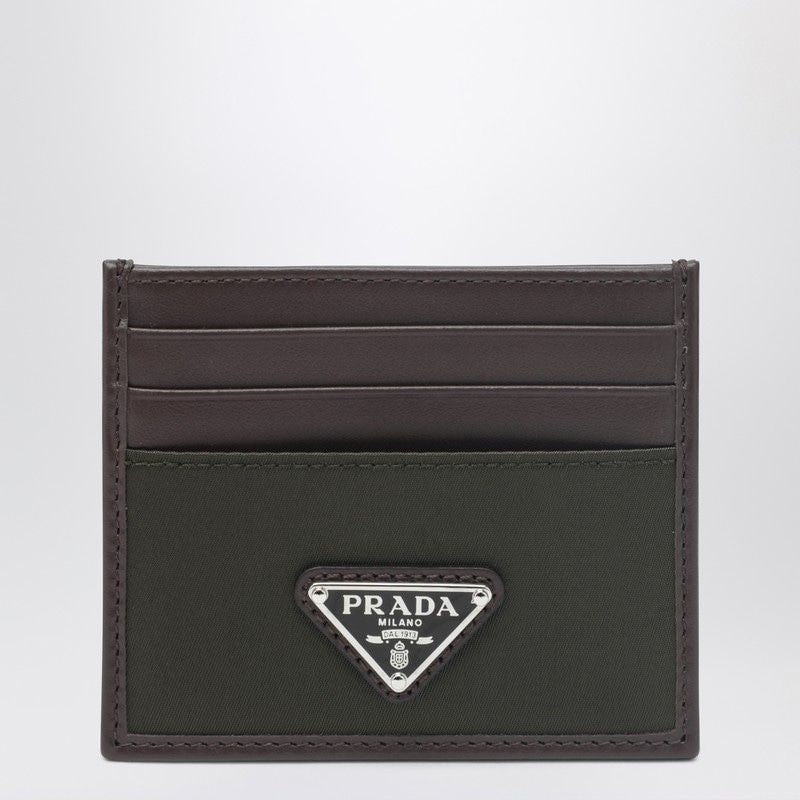 PRADA Mini Camouflage Card Holder with Leather Details - Banlieue91 -
