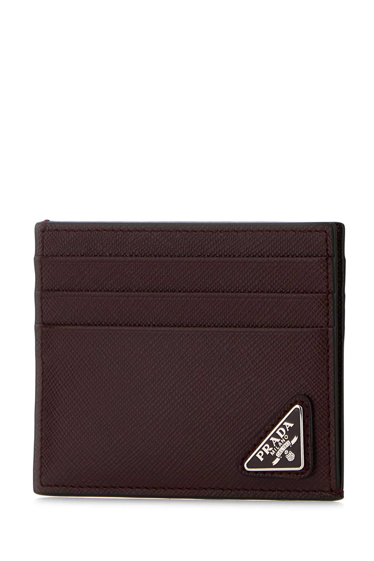 PRADA Mini Saffiano Leather Card Holder 10 X 8 CM - Banlieue91 -