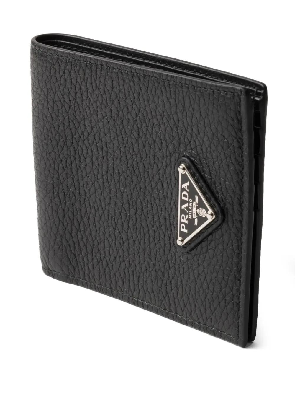 PRADA Mini Leather Wallet with Logo - Banlieue91 -