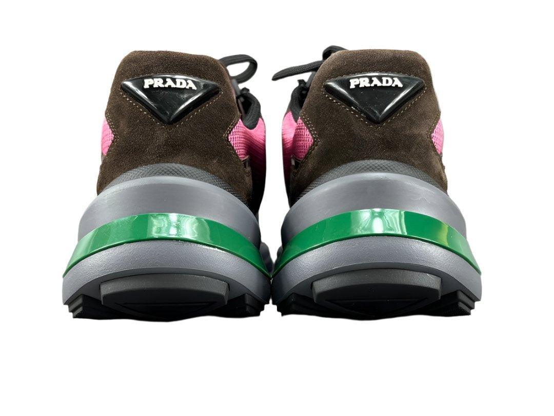 Prada Brushed Leather Bike Fabric Suede Garnet "Peony Pink" - Banlieue91