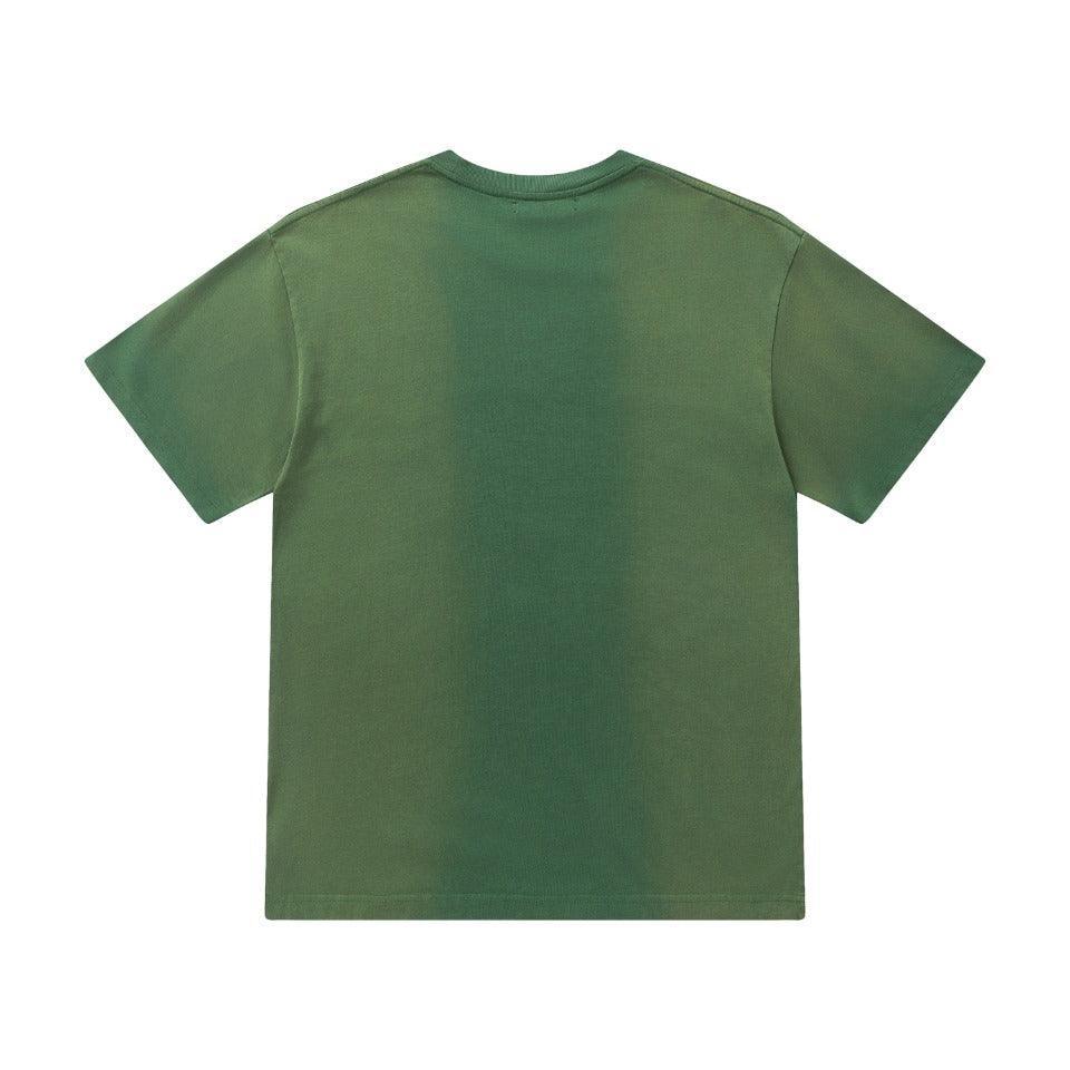 Amiri Faded Green T-Shirt Without Collar - Banlieue91