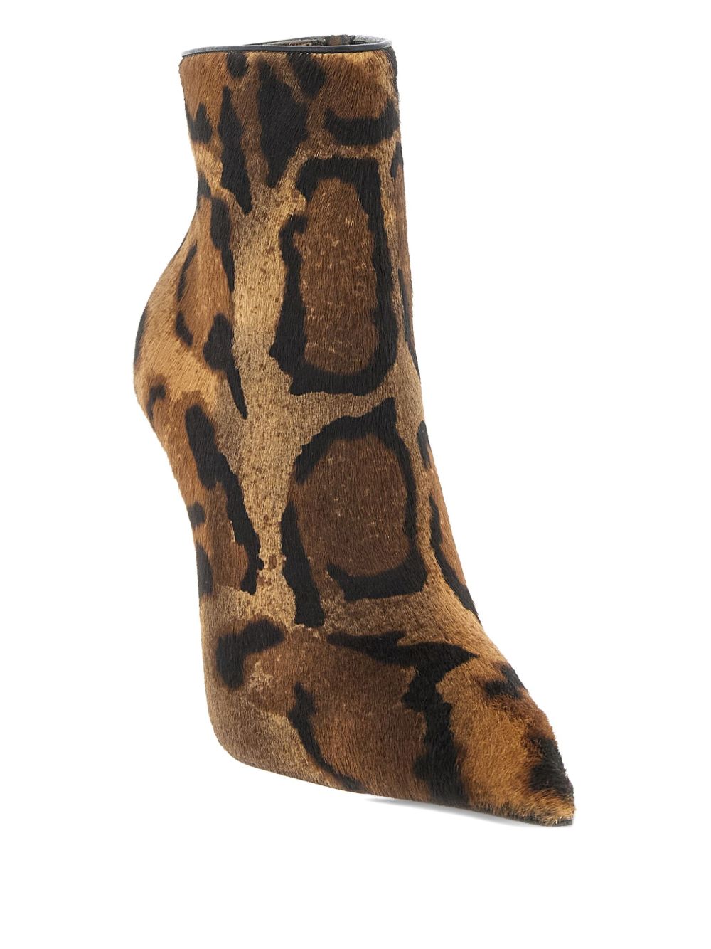 CHRISTIAN LOUBOUTIN Miss Z Leather Boots - Pointed Toe Side Zip Stiletto Heel - Banlieue91 -