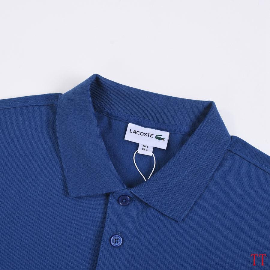 Lacoste Blue T-Shirt with Collar - Banlieue91