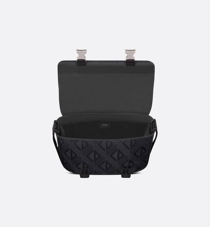 Dior Men Explorer Messenger Bag Black CD Diamond Mirage Ski Capsule Nylon - Banlieue91