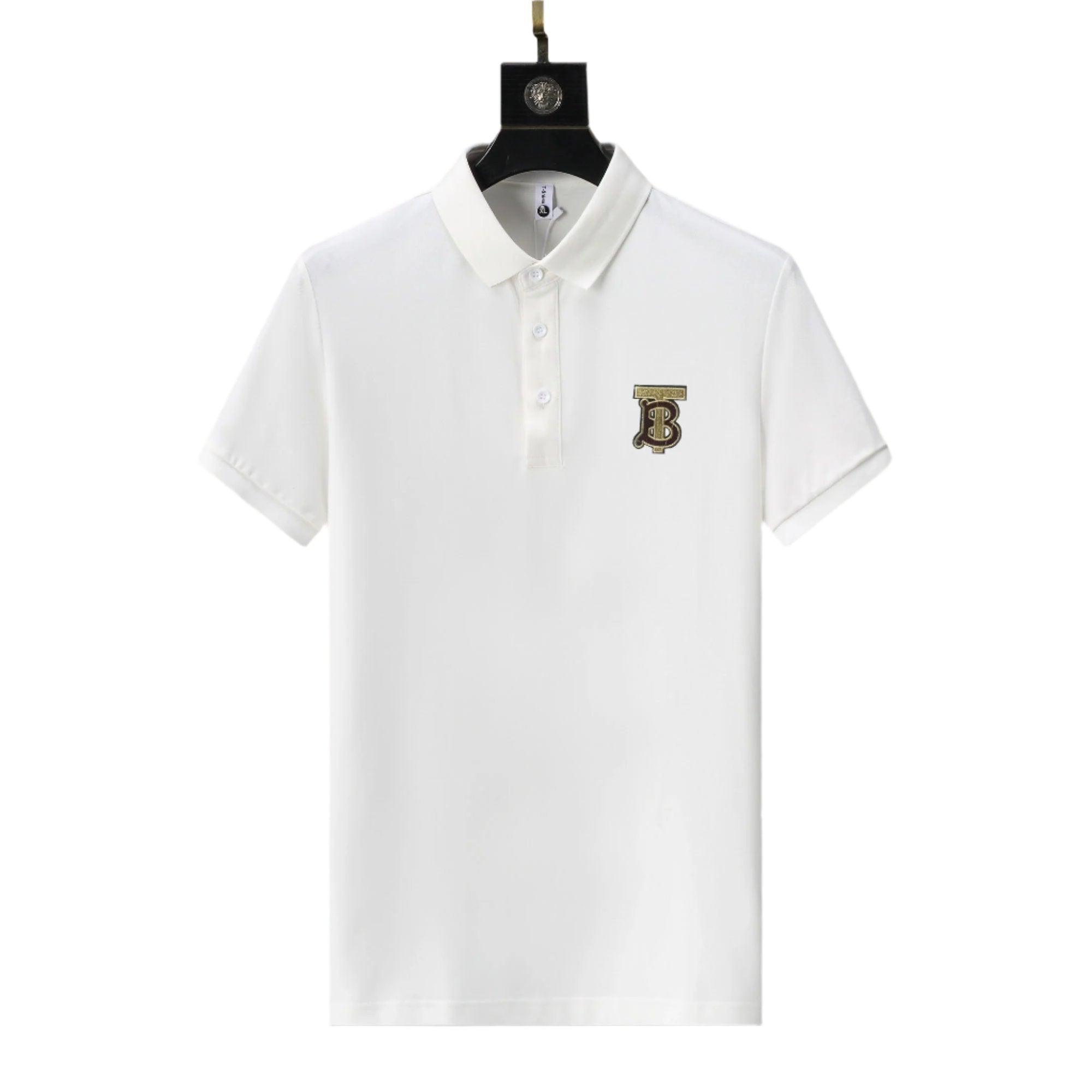 Burberry White T-Shirt With Collar - Banlieue91