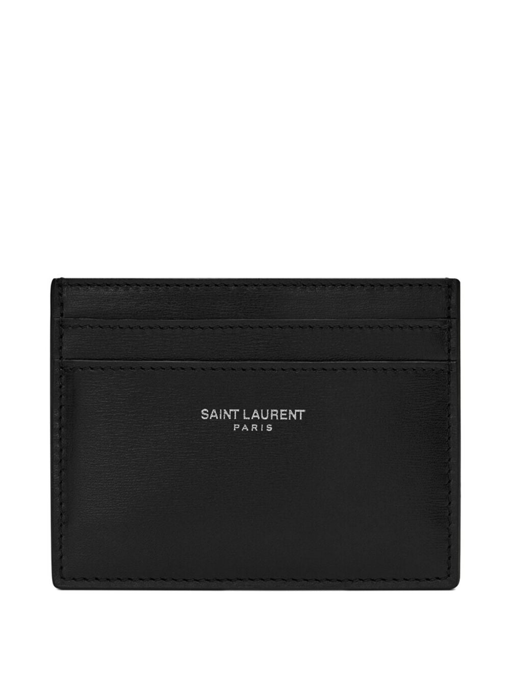 SAINT LAURENT Leather Card Holder with Three Slots - Banlieue91 -
