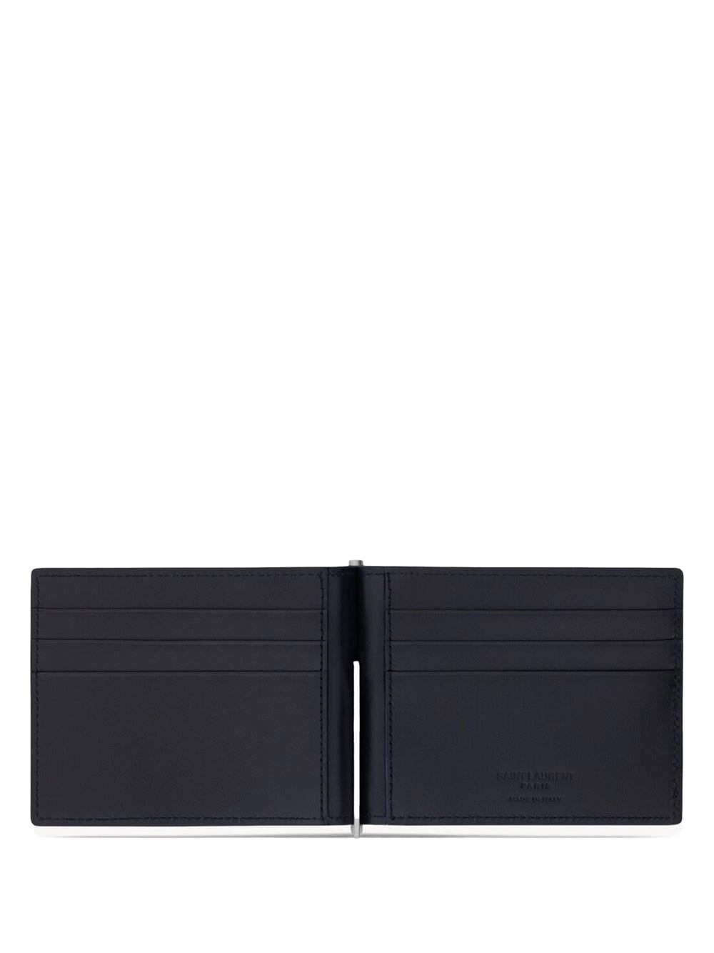 SAINT LAURENT Mini Leather Bill Clip Wallet - Banlieue91 -