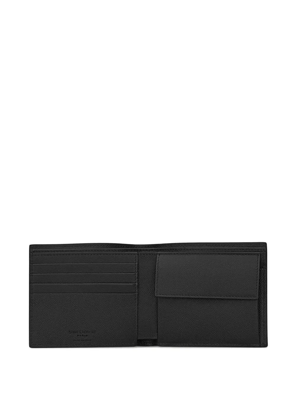SAINT LAURENT Mini Bifold Wallet with Signature Embossing - Banlieue91 -