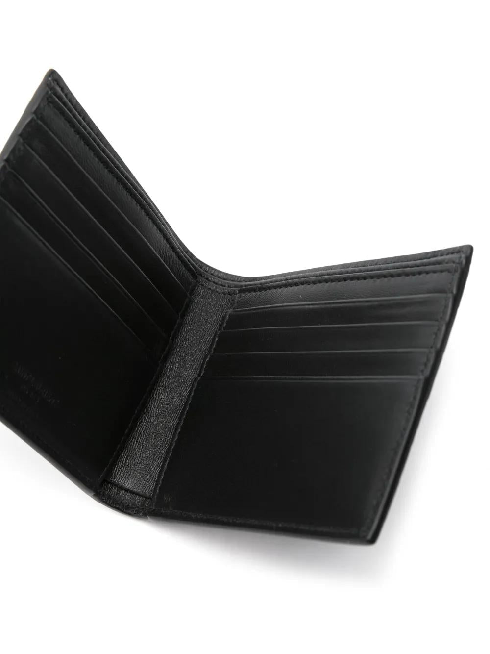 SAINT LAURENT Mini Leather Wallet with Crocodile Embossed Detail - Banlieue91 -