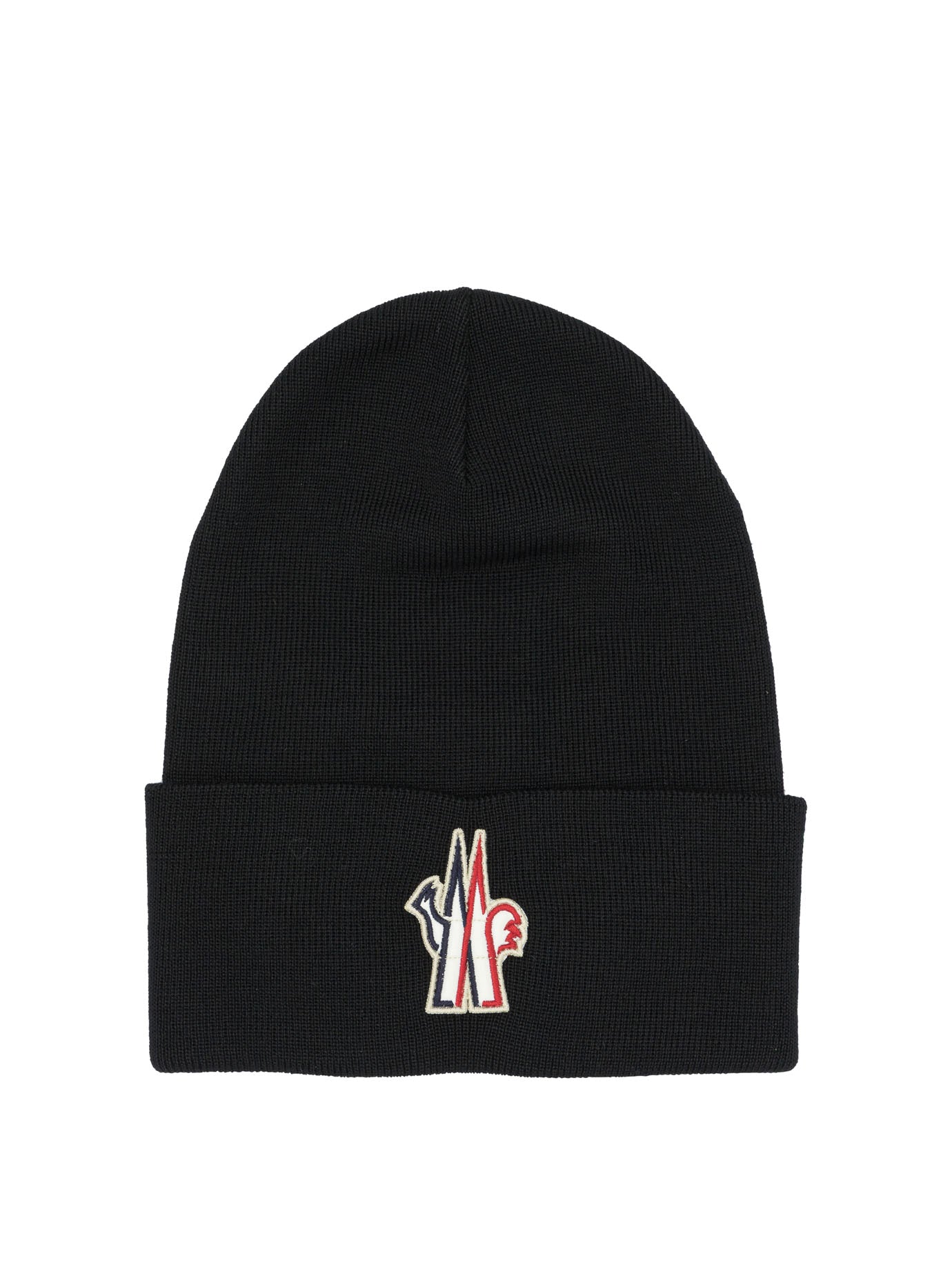 MONCLER GRENOBLE Classic Logo Wool Beanie for Men - Banlieue91 -