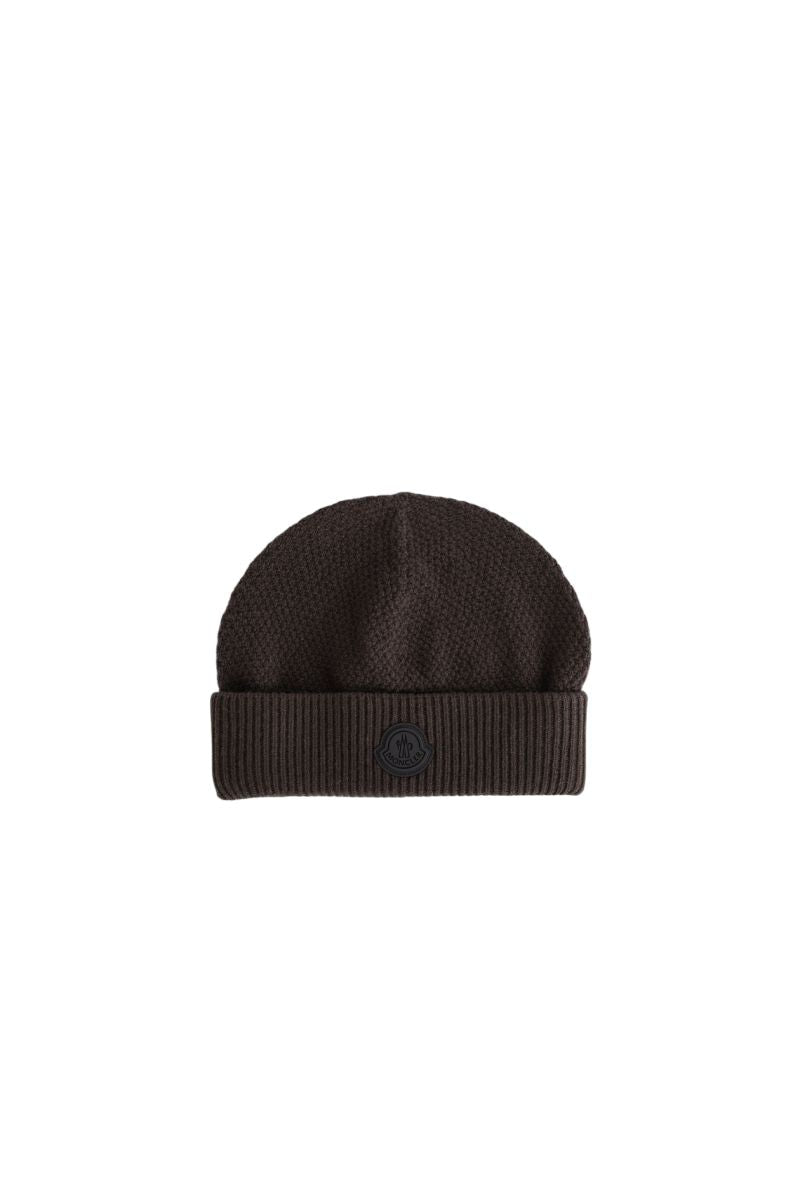 MONCLER Classic Wool Beanie for Men - Fall Winter 2024 - Banlieue91 -