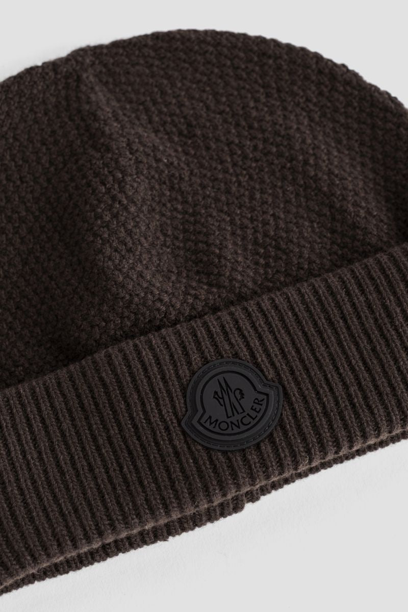 MONCLER Classic Wool Beanie for Men - Fall Winter 2024 - Banlieue91 -