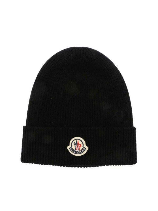 MONCLER Wool Beanie with Logo Patch - Fall/Winter 2025 - Banlieue91 -