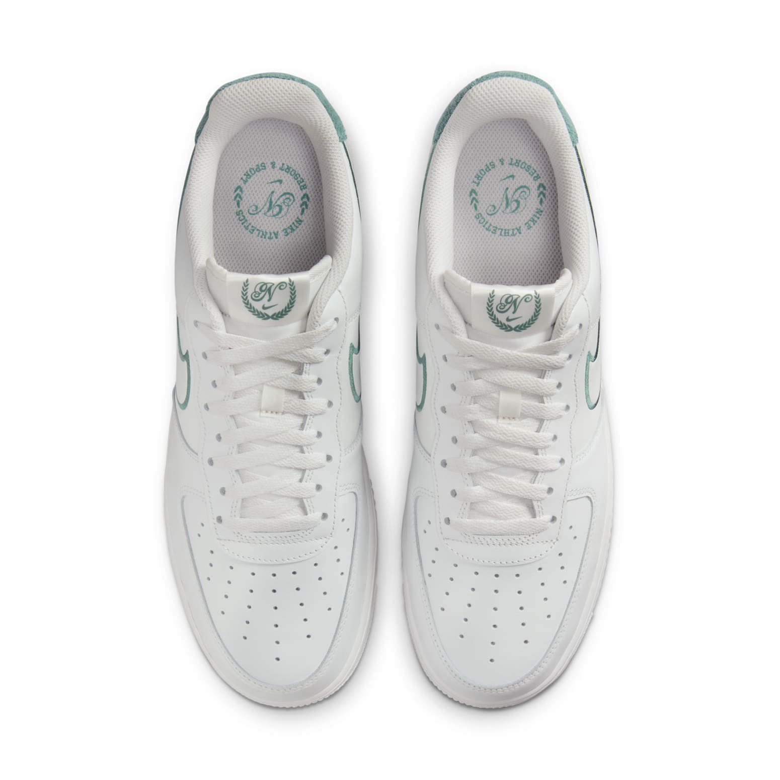 Side view of the Air Force 1 '07 LV8 'Resort and Sport' highlighting the sleek white and bicoastal design.