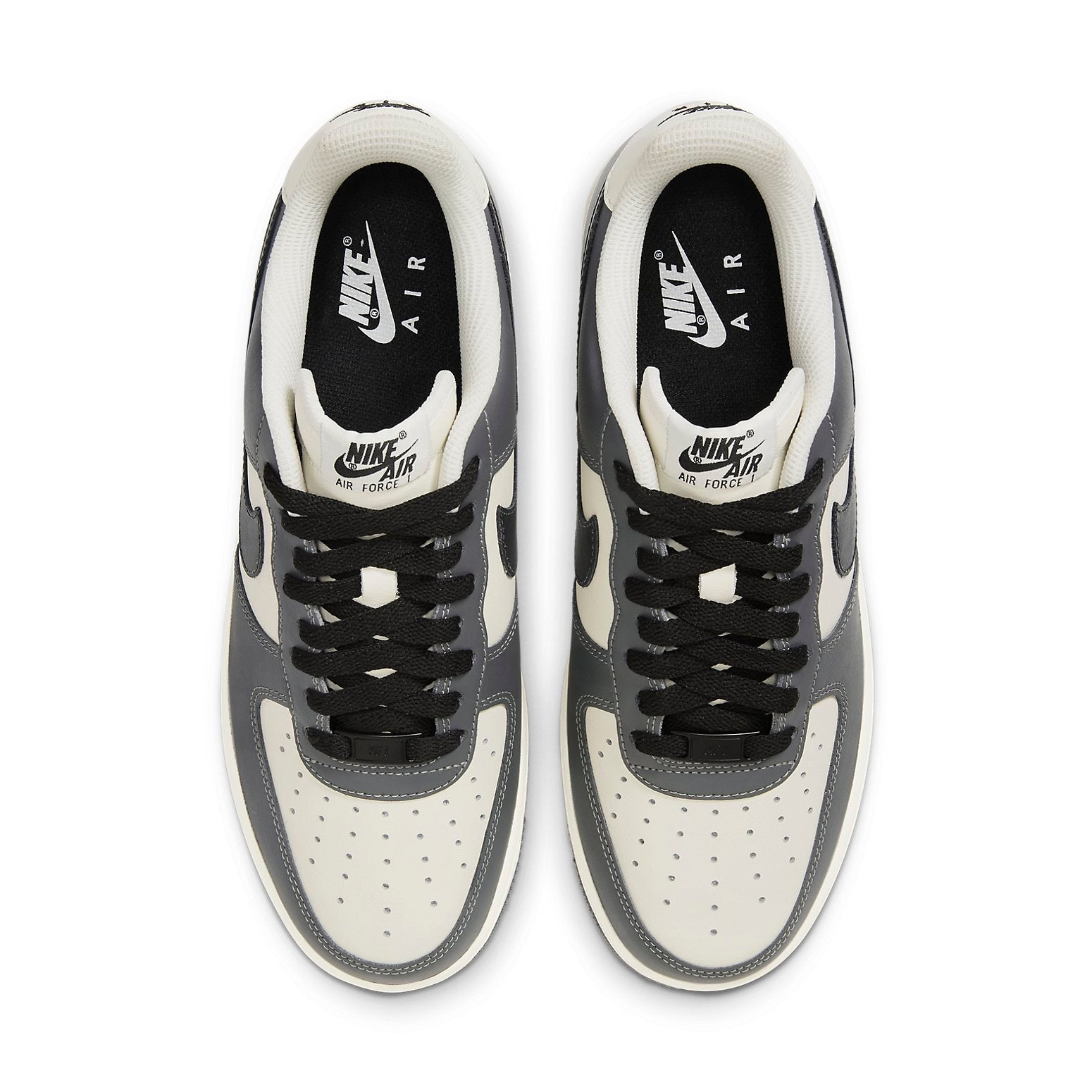 Side view of the Nike Air Force 1 Low 'Grey White' featuring classic design and stylish color palette.