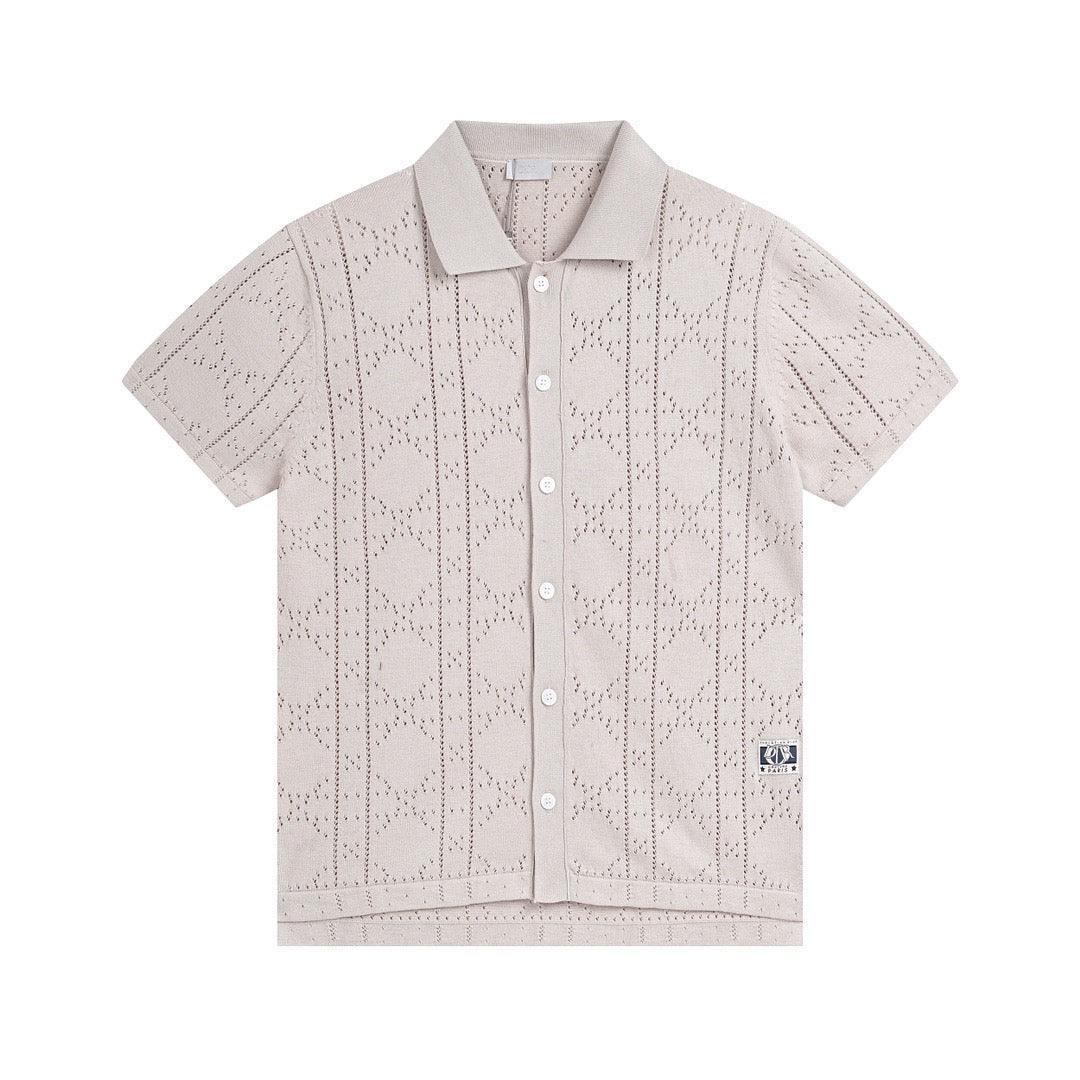 Dior Light Brown T-Shirt With Collar - Banlieue91