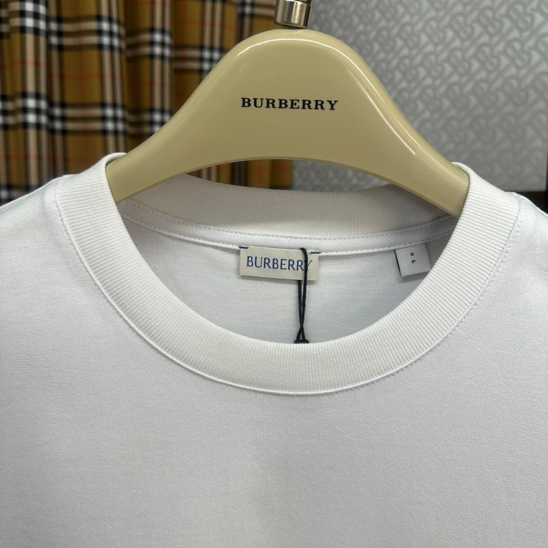 Burberry T-Shirt Without Collar 'White' - Banlieue91