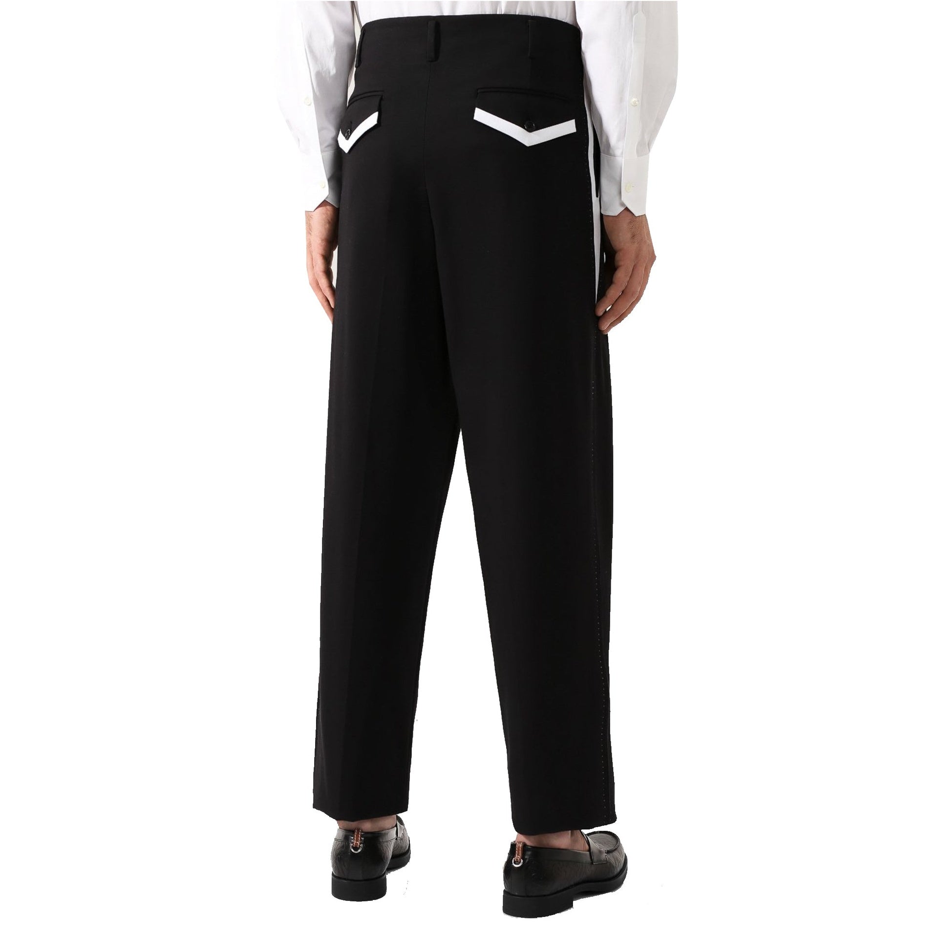 Dolce & Gabbana Side Stripe Pleat Trousers - Banlieue91 -