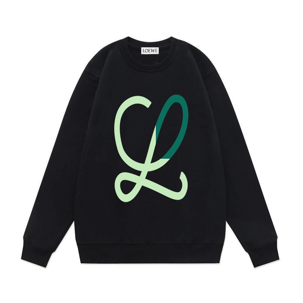 LOEWE L Intarsia Wool Sweater Blue/Green - Banlieue91