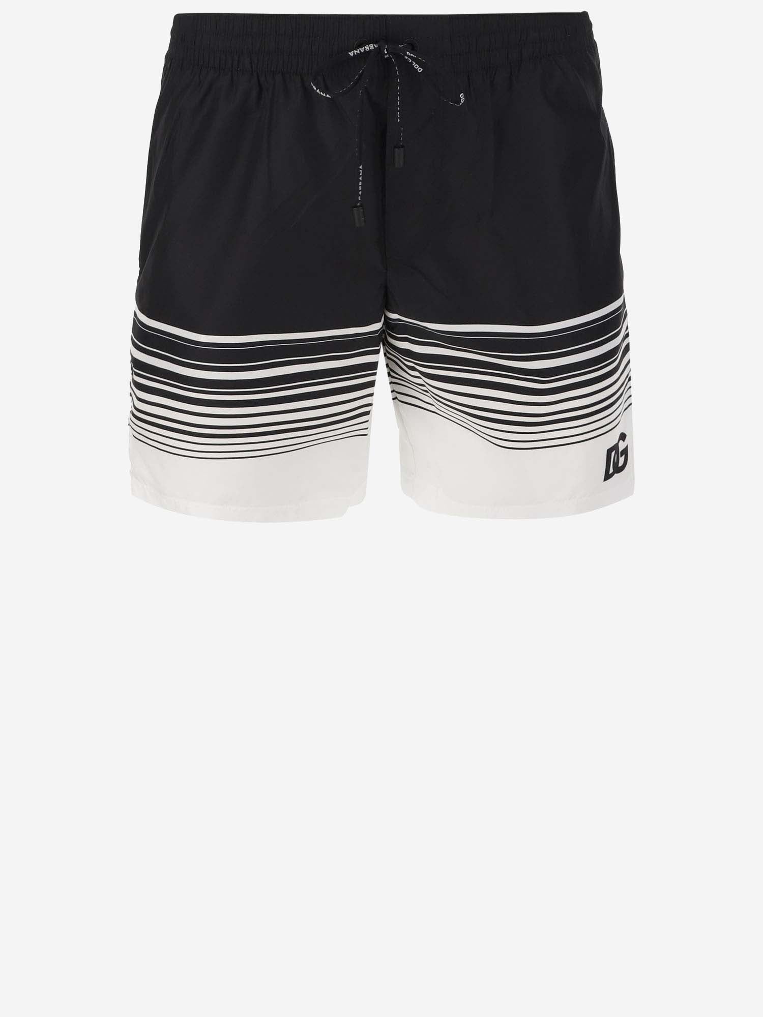 Dolce & Gabbana Nylon Swimsuit With Logo - Banlieue91 -