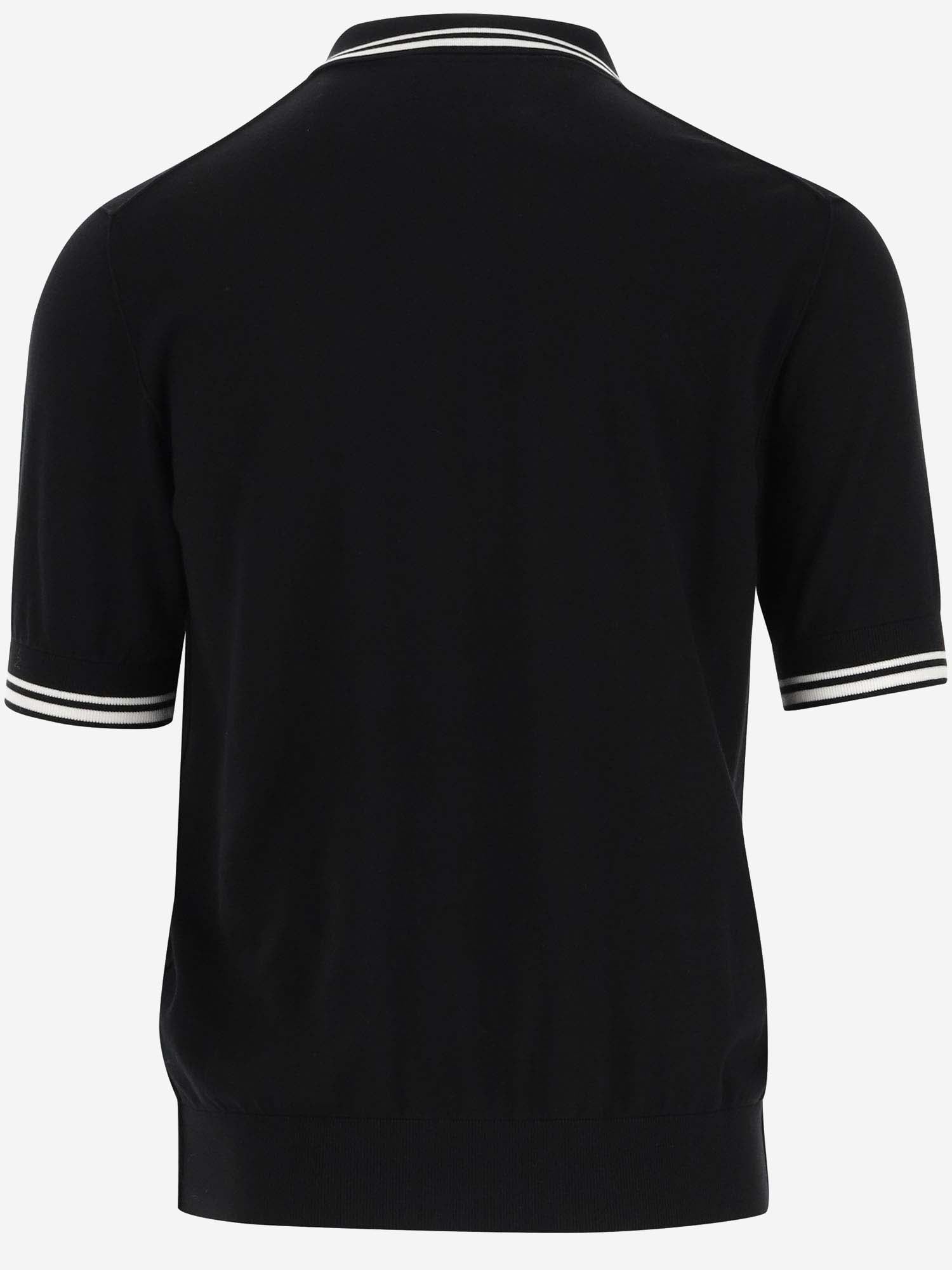 Dolce & Gabbana Cotton Polo Shirt With Logo - Banlieue91 -