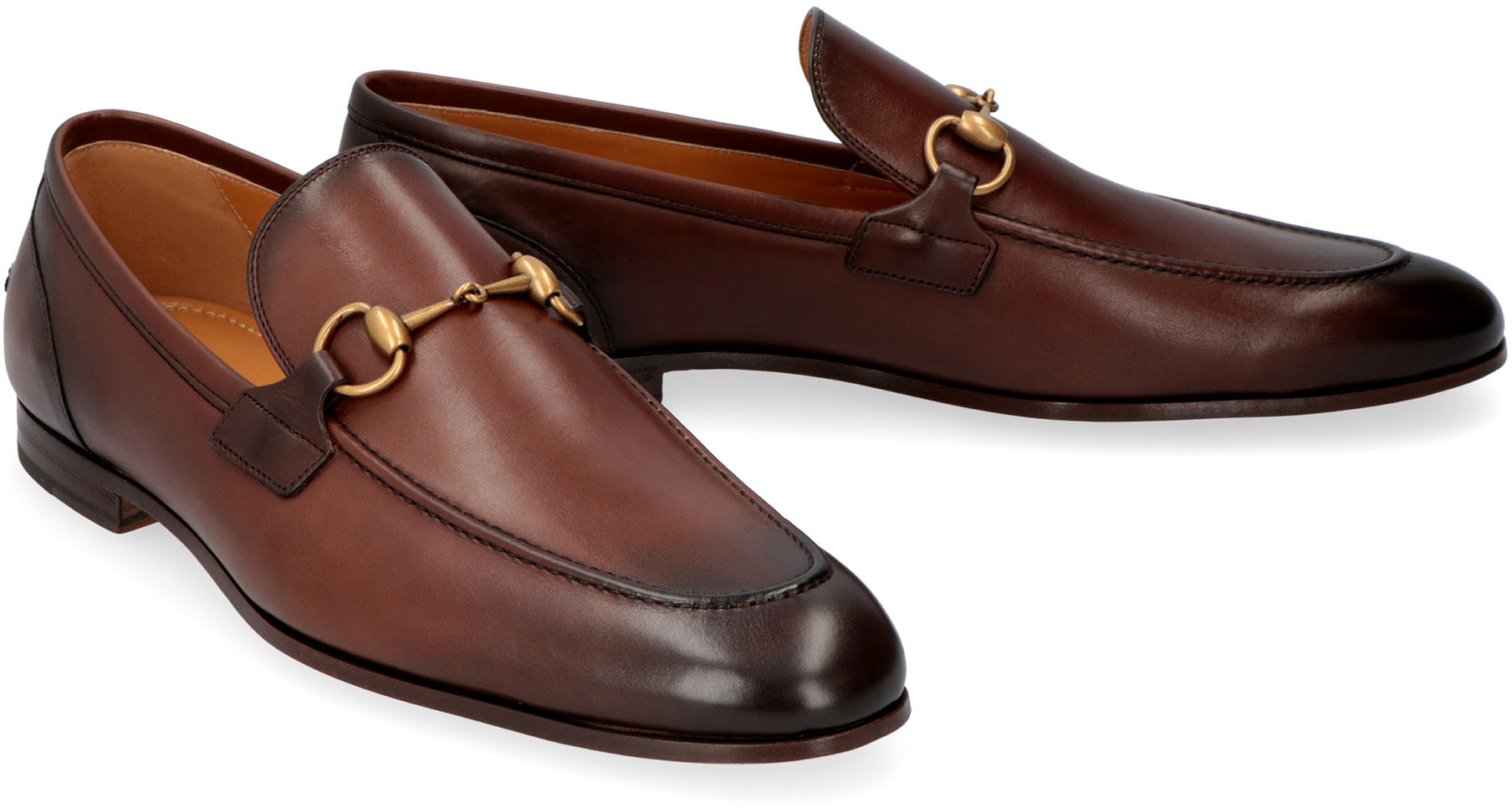 GUCCI Two-Tone Leather Loafers for Men - Banlieue91 -
