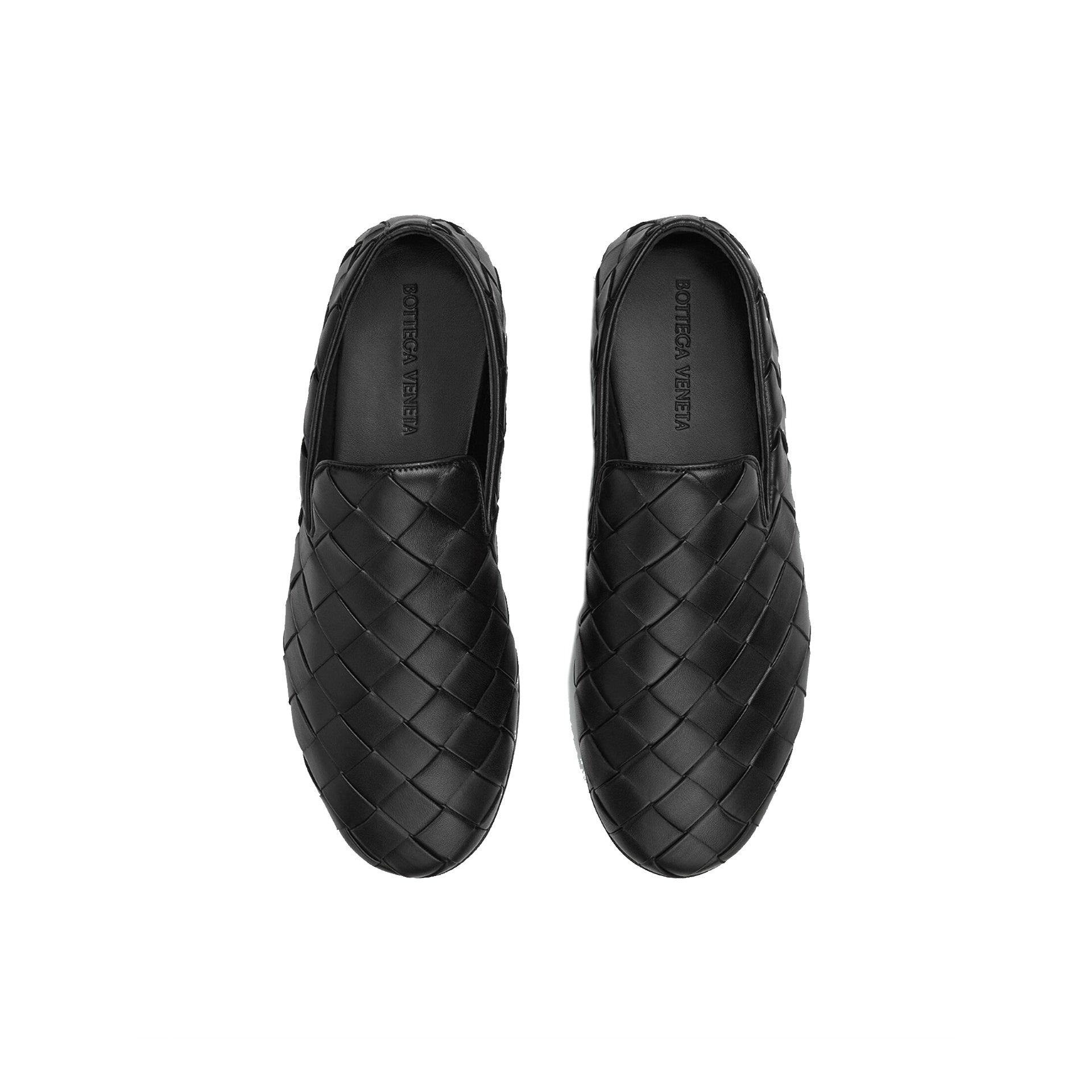 Bottega Veneta Leather Intrecciato Sunday Slippers - Banlieue91 -