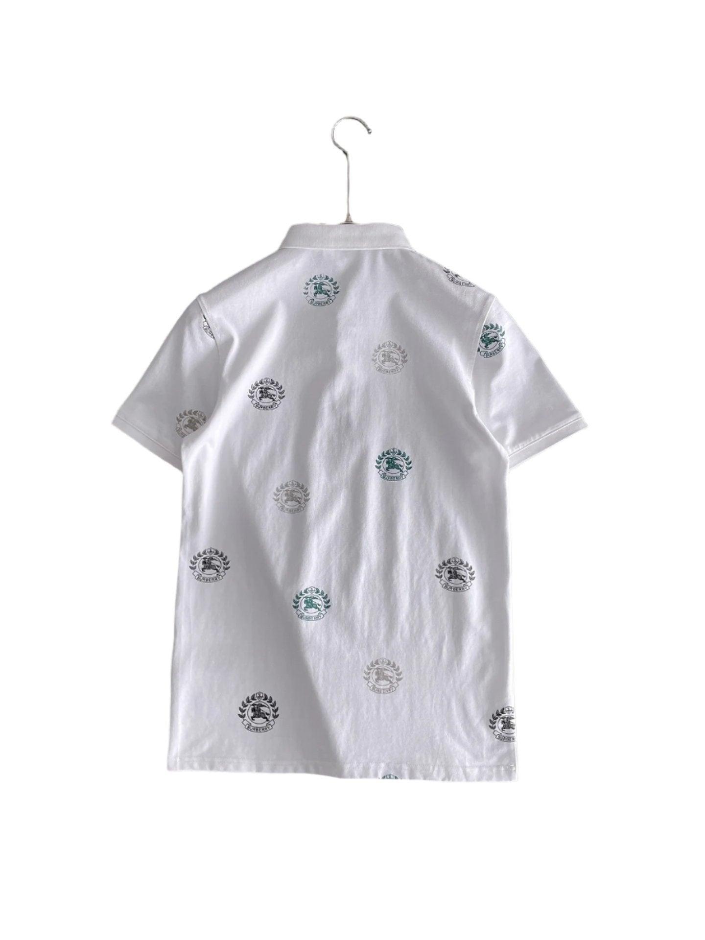 Burberry White T-Shirt With Collar - Banlieue91
