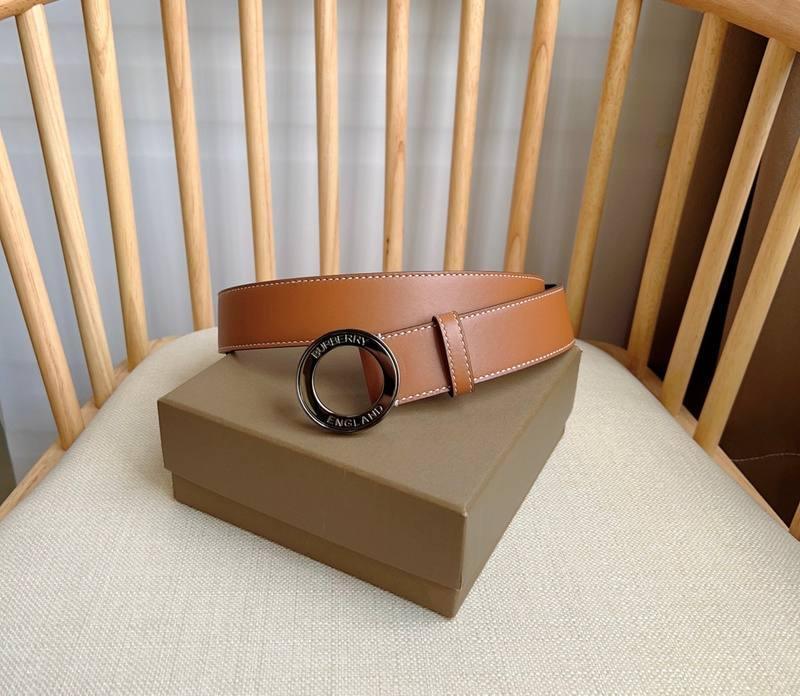Burberry Leather Vintage Belt 'Brown' - Banlieue91
