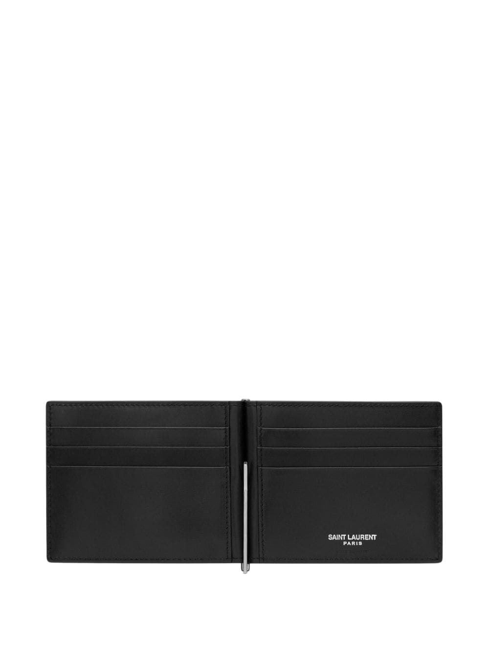 SAINT LAURENT Leather Card Holder - Mini Design for Men - Banlieue91 -