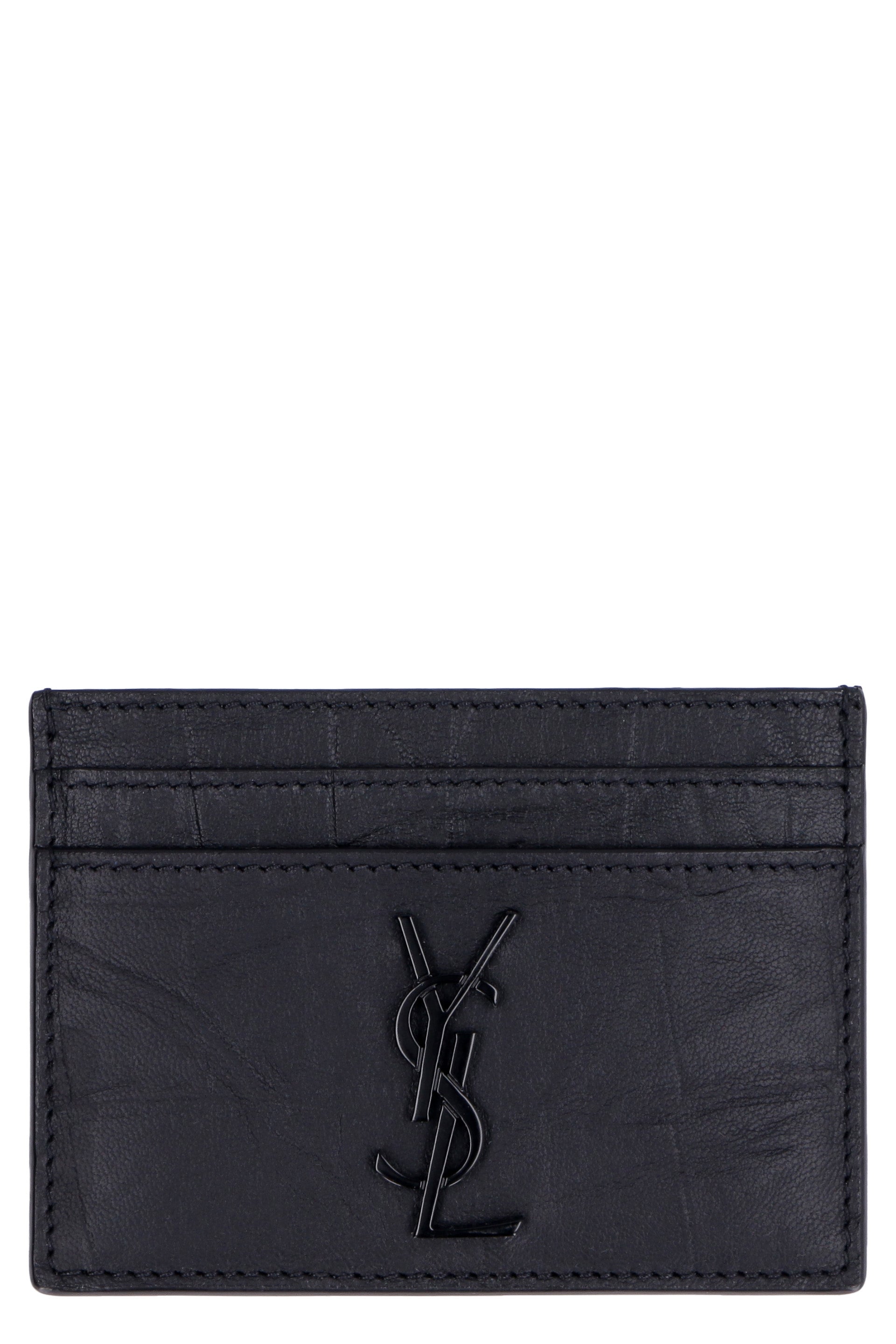 SAINT LAURENT Monogram Mini Credit Card Holder - Banlieue91 -