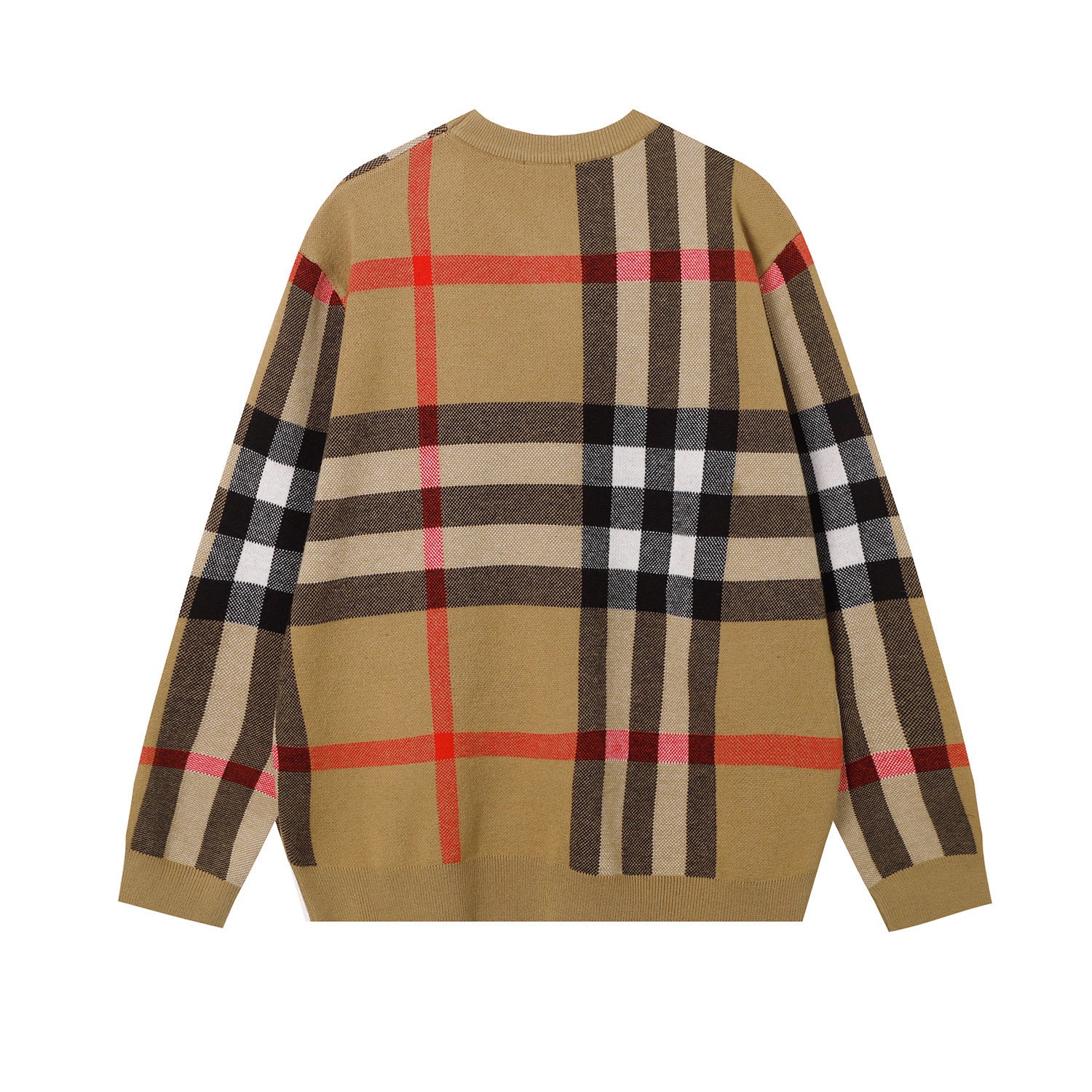 BURBERRY Check Technical Cotton Sweater In Archive Beige - Banlieue91 -