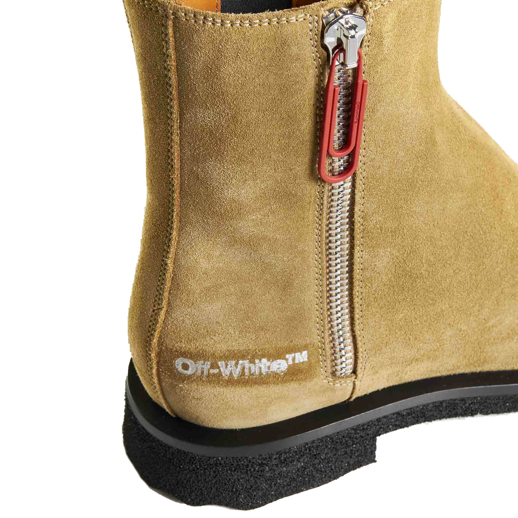 Off White Off White Suede Ankle Boots - Banlieue91 -