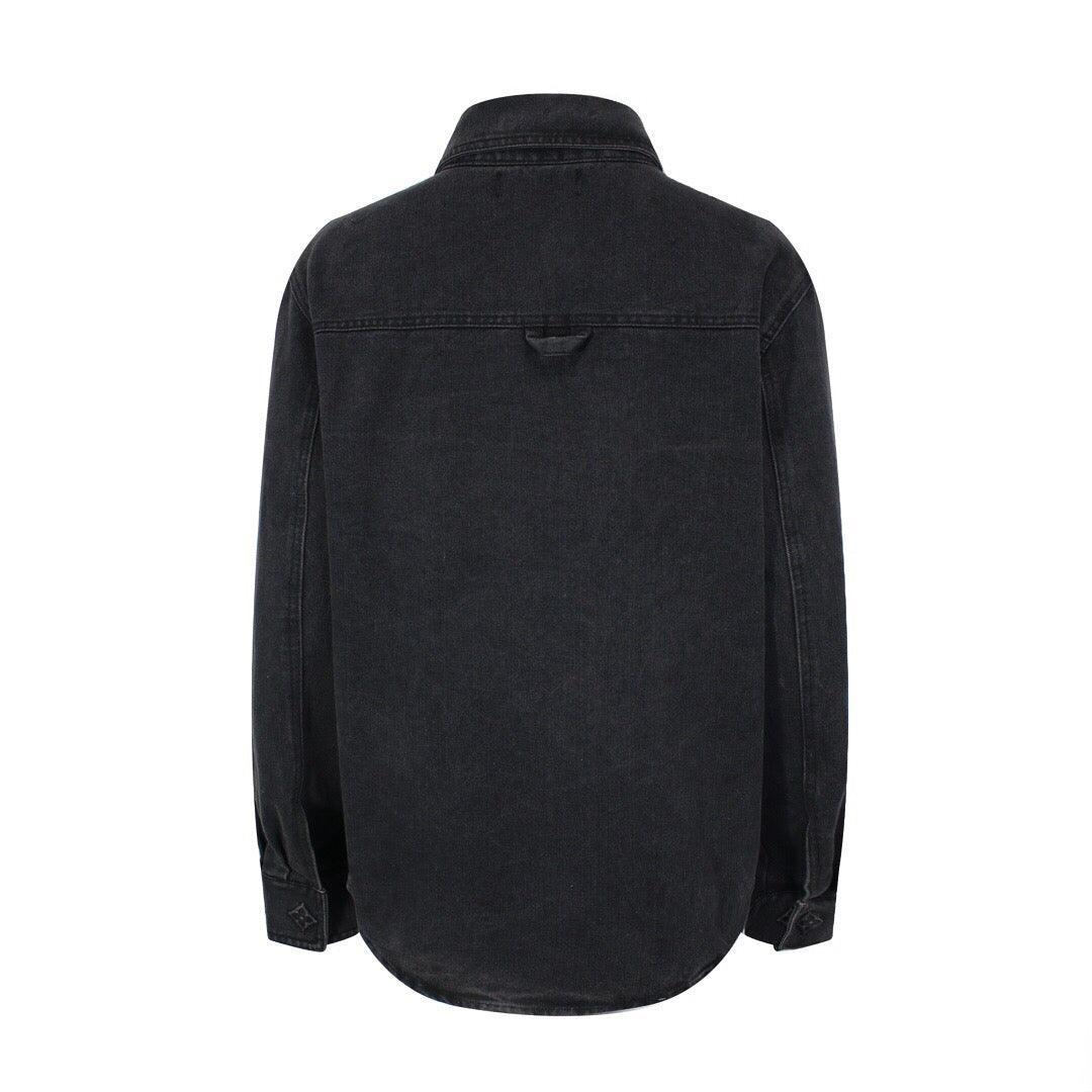 Louis Vuitton Denim Overshirt Black - Banlieue91