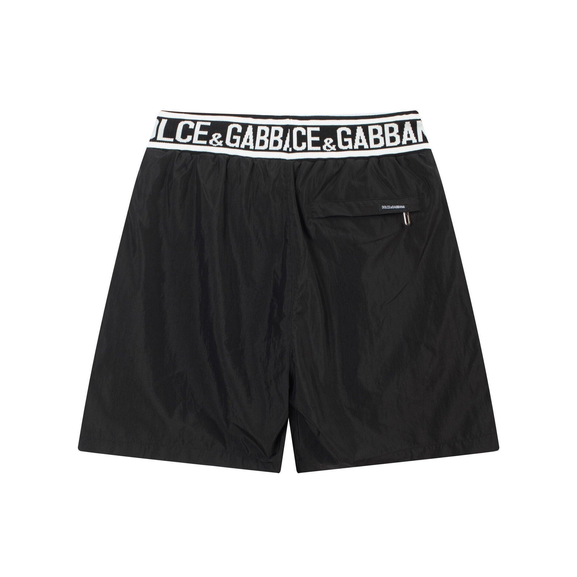 Dolce Gabbana Knit Basketball Shorts 'Black/White' - Banlieue91
