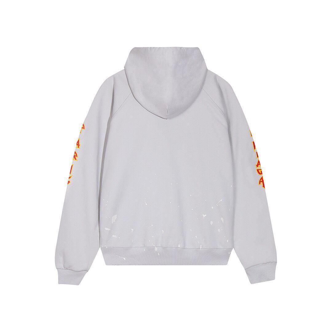 Balenciaga logo-print detail hoodie – White - Banlieue91