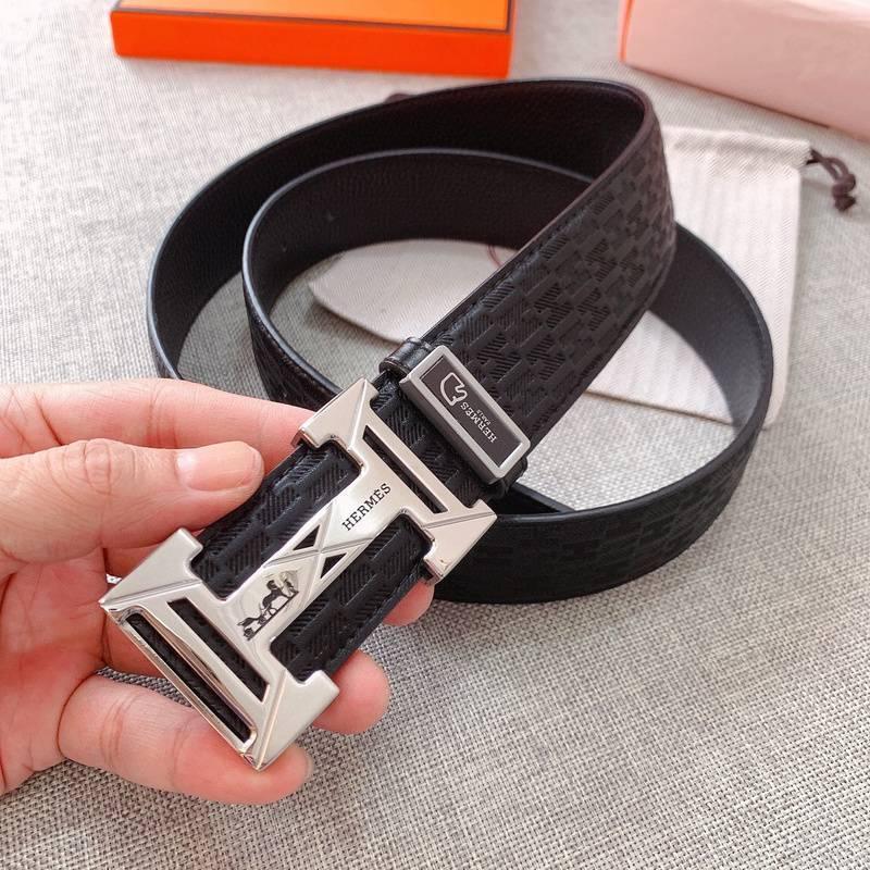 Hermes Men Buckle Belt 'Black' - Banlieue91
