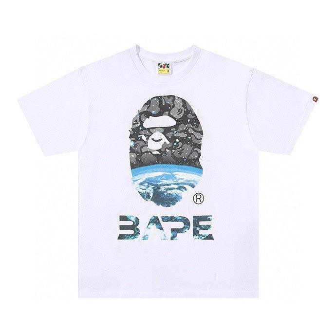 Bathing Ape White T-Shirt without Collar - Banlieue91