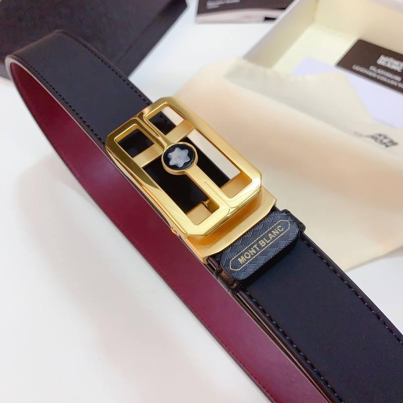 Mont Blanc Men's Belt 'Black' - Banlieue91