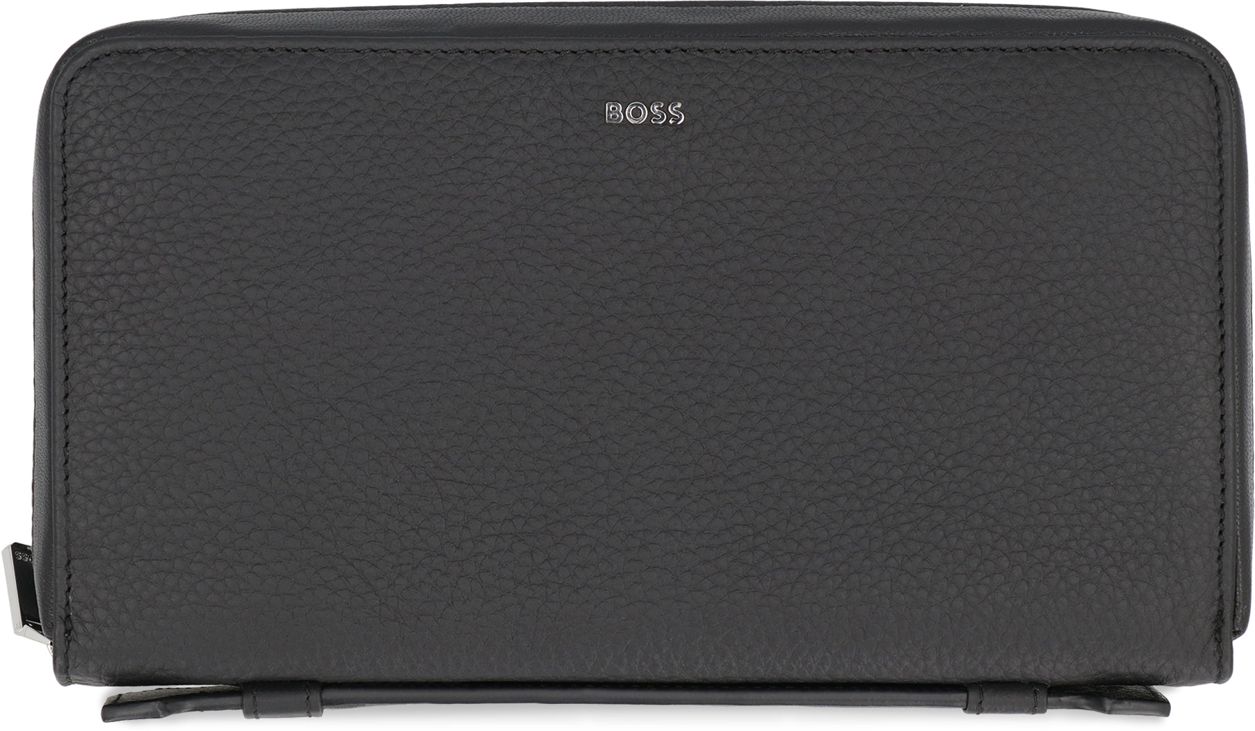 BOSS Grainy Leather Zip-Around Wallet - 23 cm x 13 cm x 4 cm - Banlieue91 -