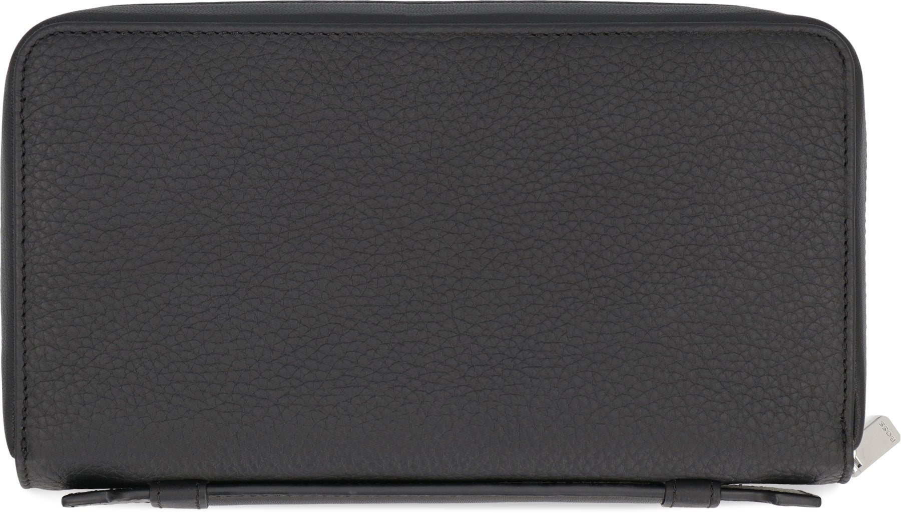 BOSS Grainy Leather Zip-Around Wallet - 23 cm x 13 cm x 4 cm - Banlieue91 -