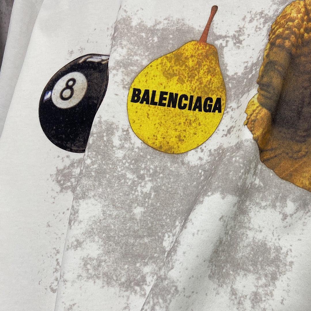 Balenciaga Cream T-Shirt Without Collar - Banlieue91